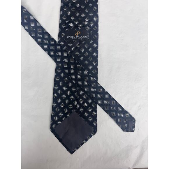 CARLO PALAZZI COUTURE Silk Tie Black - 4" x 57.5" - Picture 4 of 12